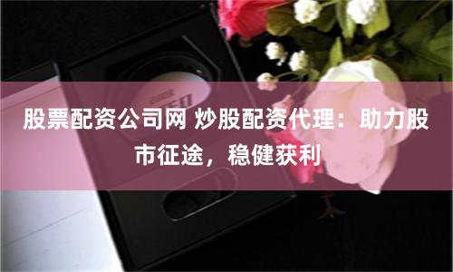 股票配资公司网 炒股配资代理：助力股市征途，稳健获利